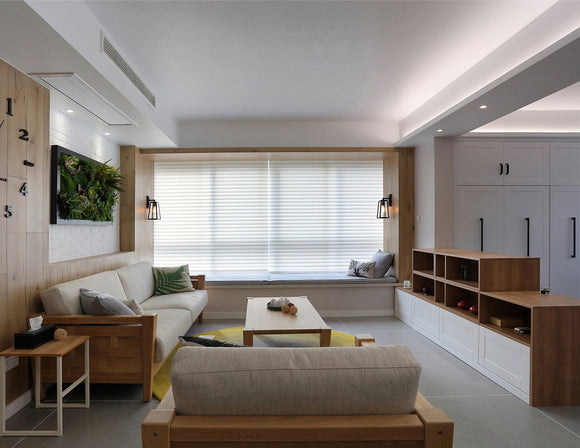 GLB L550B aluminum profile for recessed edge lighting in double-layer ceilings, offering enhanced heat dissipation and glare control, ideal for creating clean, architectural ceiling light lines.