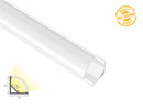Aluminum Channel ROUND CORNER-S GLQ 1616 White Channel + Milky Diffuser