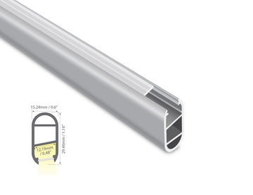 Clothes Rack YD 1401 Aluminum Channel with Milky Diffuser combines lighting and functionality in a sleek, durable design. Ideal for wardrobe or display installations, it provides soft, uniform illumination and a modern aesthetic.