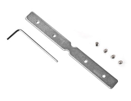 Back mounting splicing bracket for aluminum LED profile with screws