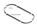 LED Linear Light - L8070 - Milky Flat Lens - 1/4 Circle - R24"-4