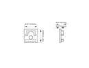 Aluminum Channel INSIDE CORNER Accessories - BY 5026 End Caps (pair)-2