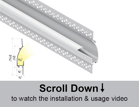 Dimensions of the BY 9819 aluminum channel.