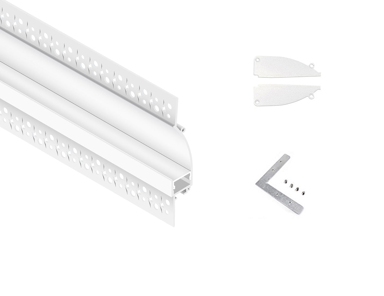 SKIRTING - BY 9819 White Aluminum Channel + Milky Diffuser - 94"