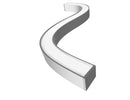 GLY 2425 Bendable Aluminum Profile – Hand-bendable, 400mm minimum bending radius