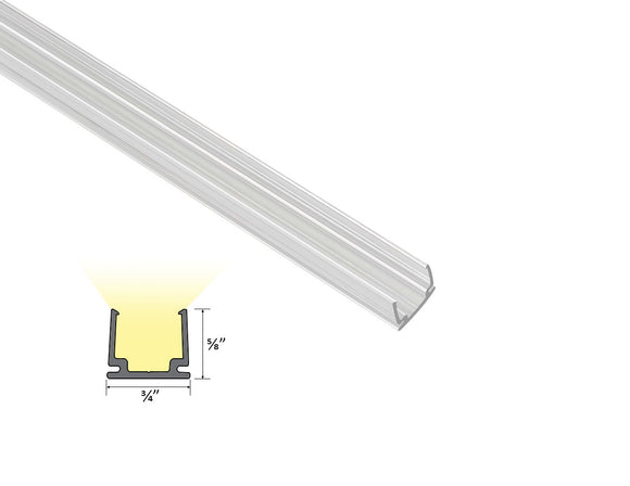 Transparent mounting channel designed for 1815 LED swimming pool strip lights, providing secure installation and clean lighting alignment.