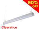 Bottom view of white color GL LED linear strip light fixture 4ft.