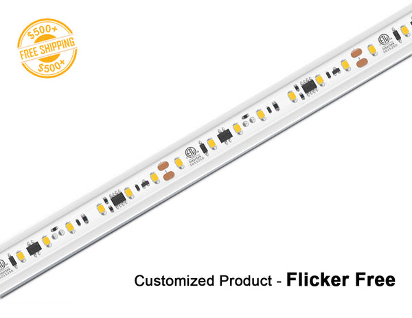 120V Dimmable LED Strip Light- FLICKER FREE 2700K 41-50ft - 1