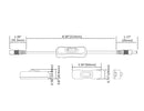 Dimensions of DC Inline On/Off Switch