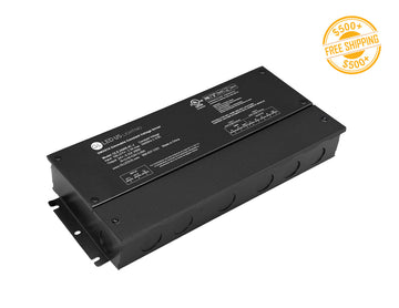LED driver supporting DMX512 signal for 0-100% dimming and RGBW lighting effects.