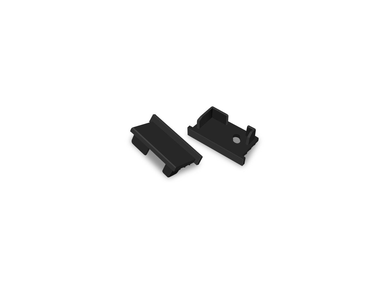 Aluminum Channel ANGLE RECESS-M Accessories - GLQ 1326 End Caps (pair)