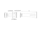 LED Wall Washer Light W38A Extension Bracket - 7.9in-2