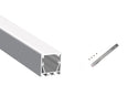 3535 LINEAR - ES 3535 Silver Aluminum Channel + Milky Diffuser - 94" - 23