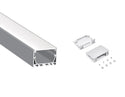 5035 LINEAR - ES 5035 Silver Aluminum Channel + Milky Diffuser - 94“ - 22