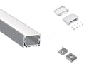 5035 LINEAR - ES 5035 Silver Aluminum Channel + Milky Diffuser - 94“ - 25