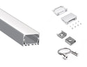 5035 LINEAR - ES 5035 Silver Aluminum Channel + Milky Diffuser - 94“ - 27