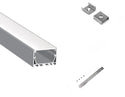 5035 LINEAR - ES 5035 Silver Aluminum Channel + Milky Diffuser - 94“ - 28