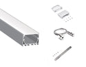 5035 LINEAR - ES 5035 Silver Aluminum Channel + Milky Diffuser - 94“ - 12