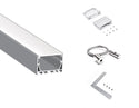 5035 LINEAR - ES 5035 Silver Aluminum Channel + Milky Diffuser - 94“ - 13