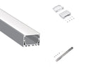 5035 LINEAR - ES 5035 Silver Aluminum Channel + Milky Diffuser - 94“ - 31