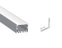 5035 LINEAR - ES 5035 Silver Aluminum Channel + Milky Diffuser - 94“ - 20