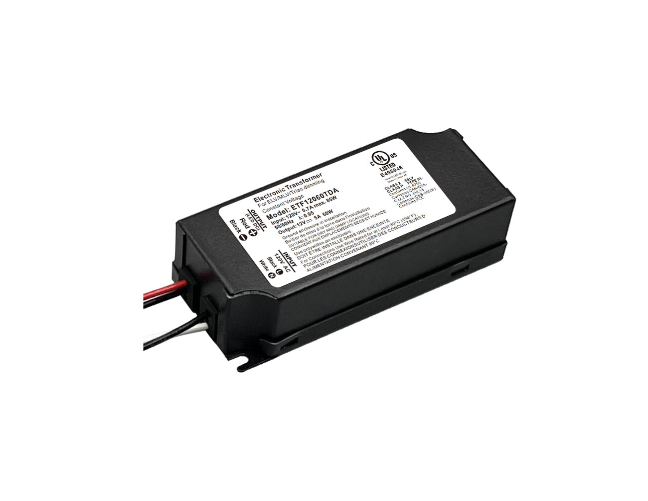 LED Dimmable Driver - Triac/ELV/MLV Dimming - ETF-60W-12V-TDA | GL LED ...