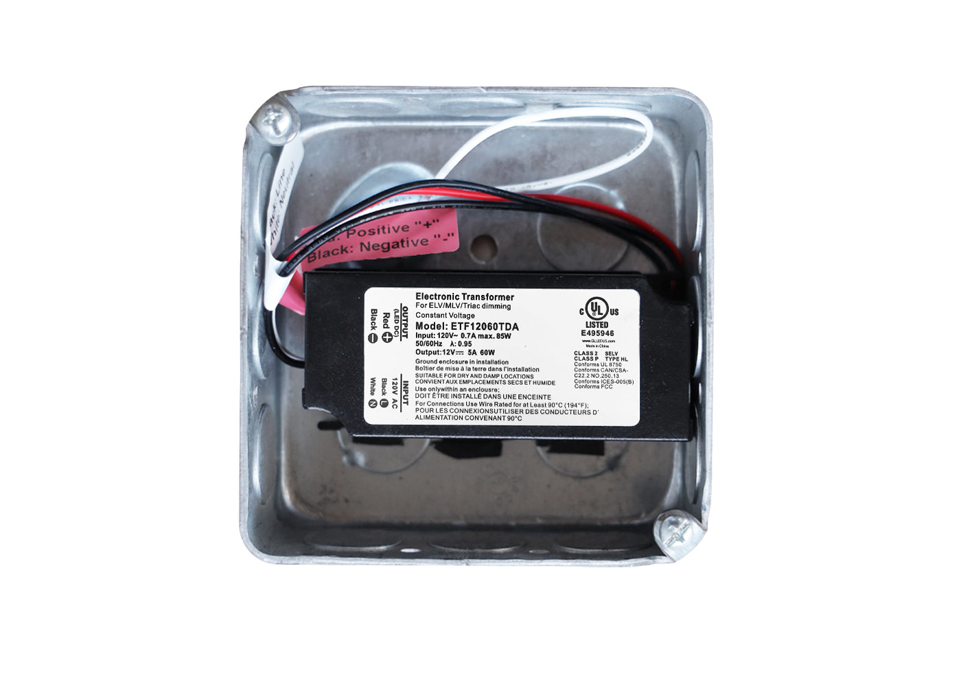 LED Dimmable Transformer - ELV Dimming - GLE-12060-TDA