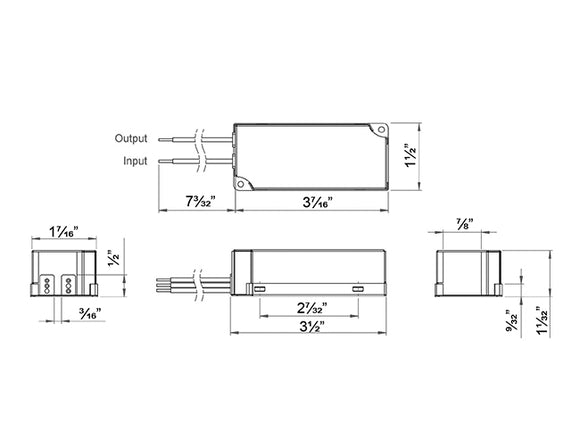 LED Dimmable Transformer - ELV Dimming - GLE-24060-TDA