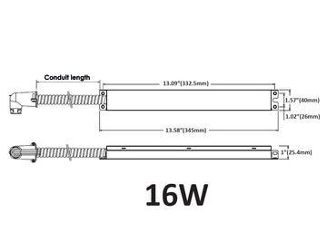 LED Linear Light - L8070 Emergency Driver - STB45FA Series - 16W - 0