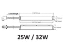 LED Linear Light - L8070 Emergency Driver - STB45FA Series - 32W-2