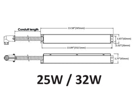 LED Linear Light - L8070 Emergency Driver - STB45FA Series - 25W - 0