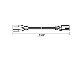 Undercabinet Light - Extension Cable 91209UE-1M-WT - 0