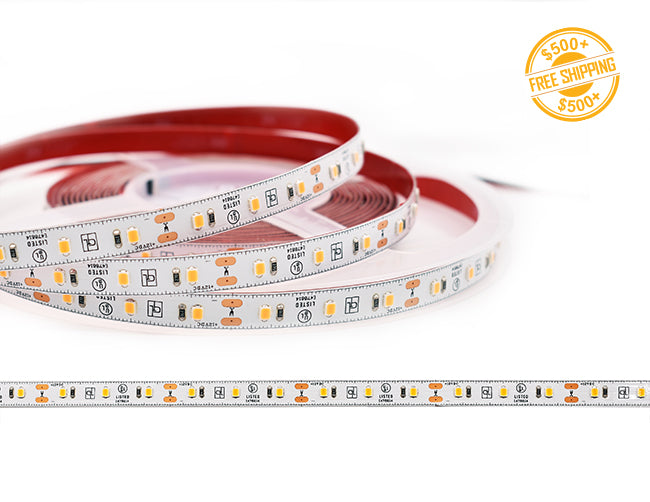 FOR BREAD Series 12VDC LED strip lights and a label for free shipping on orders over $500.