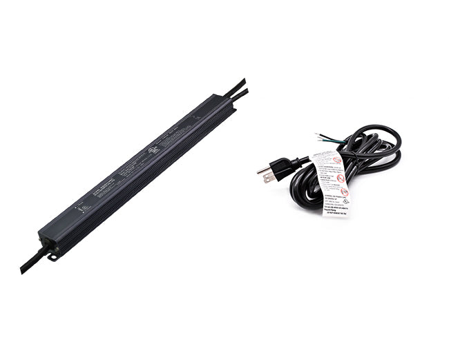 G Slim Series low voltage dimmable LED driver with a three-prong power cord for line voltage.