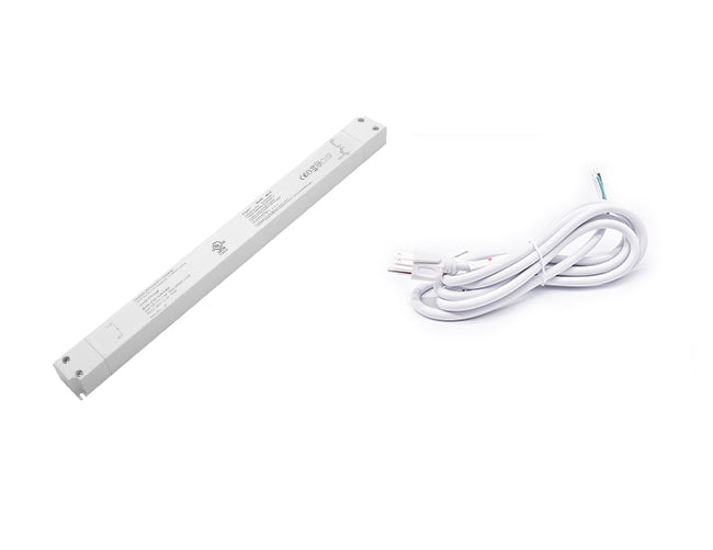 G Slim Series low voltage dimmable LED transformer with a three-prong power cord for 120VAC.