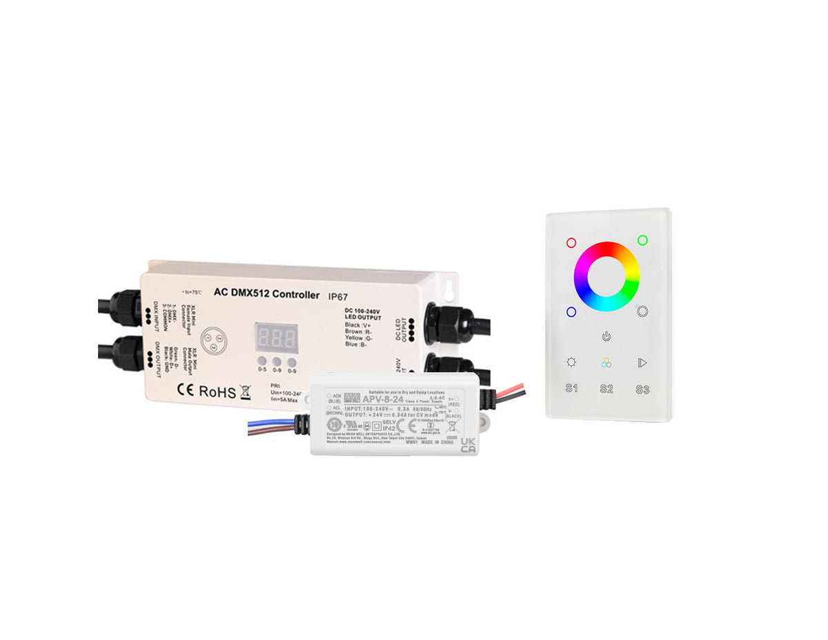 120V RGBW LED Neon DMX Controller | GL LED US LIGHTING