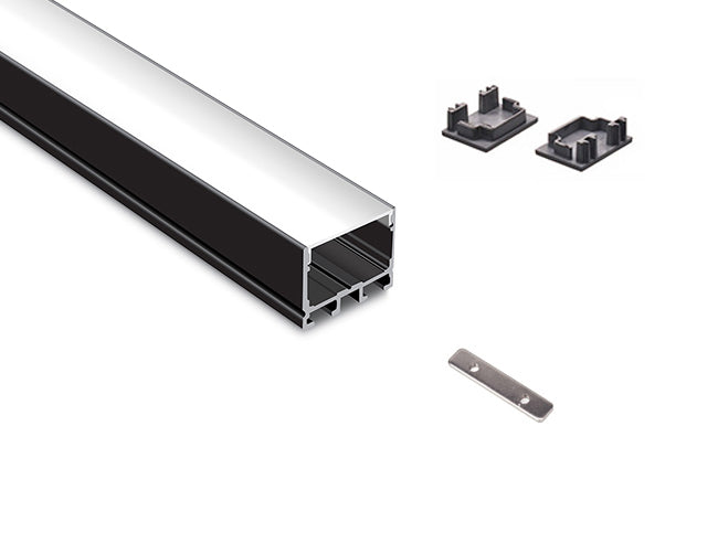 ES 3021 Aluminum Channel with end cap and Straight Extend Connector