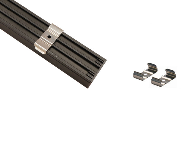 ES 3021 Aluminum Channel with mounting clip