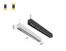 GL LED L8070 2ft linear light with down or up/down lighting options, featuring Parabolic Lens and available in black and white housings.