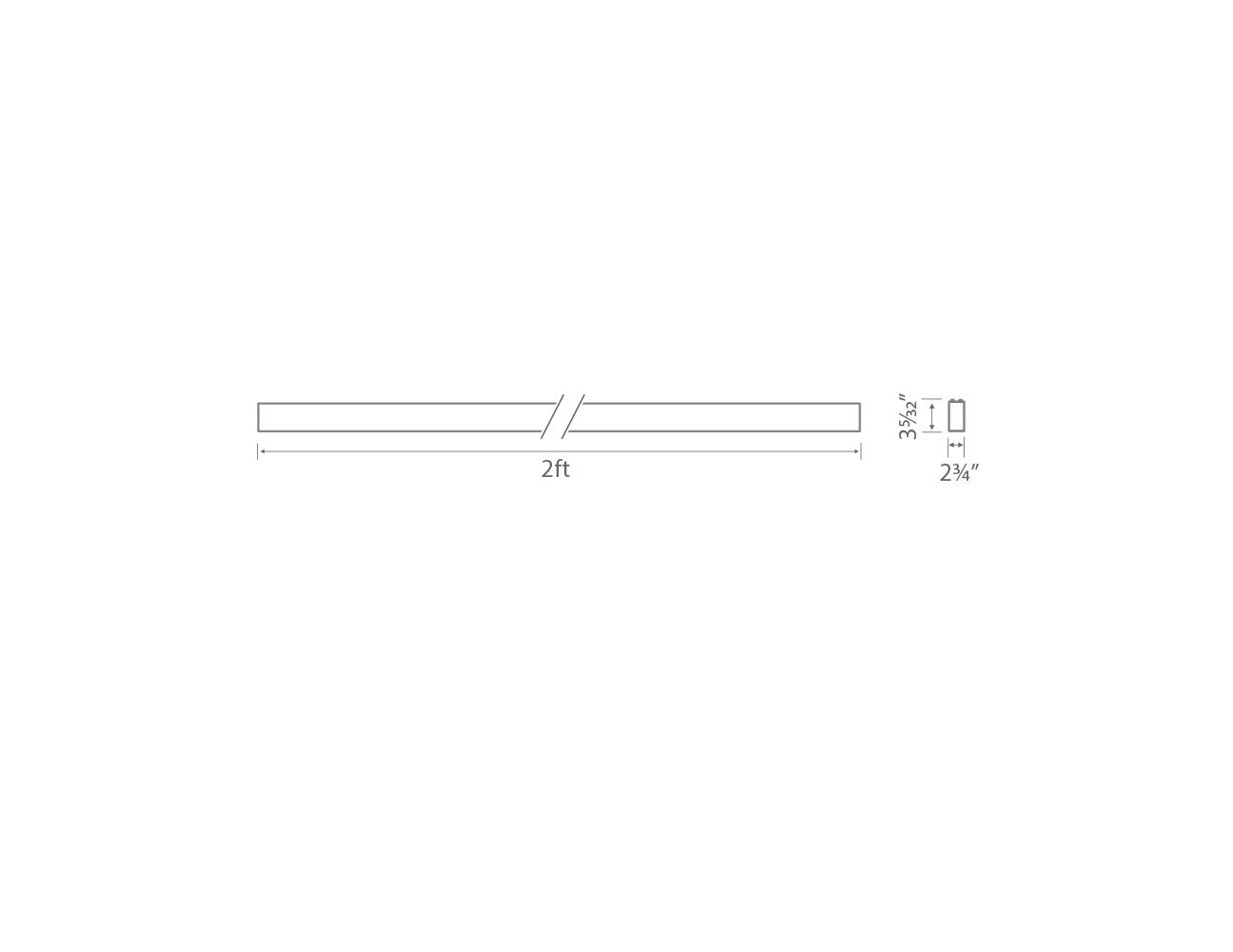 LED Linear Light - L8070 - Acoustic Housing - Parabolic Lens - 2ft