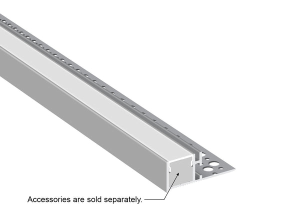 GL LED Cove H GLB L550B Silver Aluminum Channel with Milky Diffuser produces soft indirect lighting with smooth, even distribution. Built from high-quality anodized aluminum for lasting durability, it’s ideal for architectural coves, ceilings, and accent lighting.