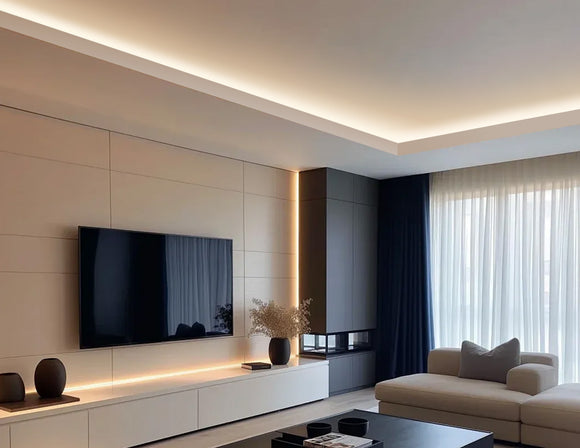 Flush mount LED aluminum housing GLB L507C, perfect for modern wall-to-ceiling lighting design.