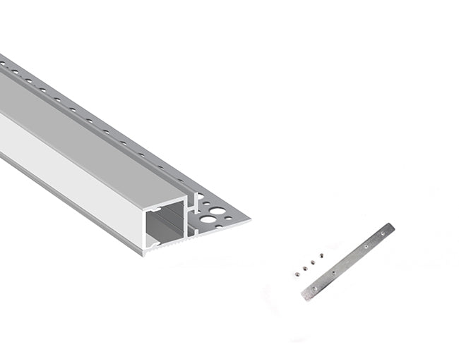 COVE V - GLB L507C Silver Aluminum Channel + Milky Diffuser - 94"