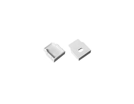 Aluminum Channel Accessories - GLBL507C-GLBL550B End Caps - Grey (pair)