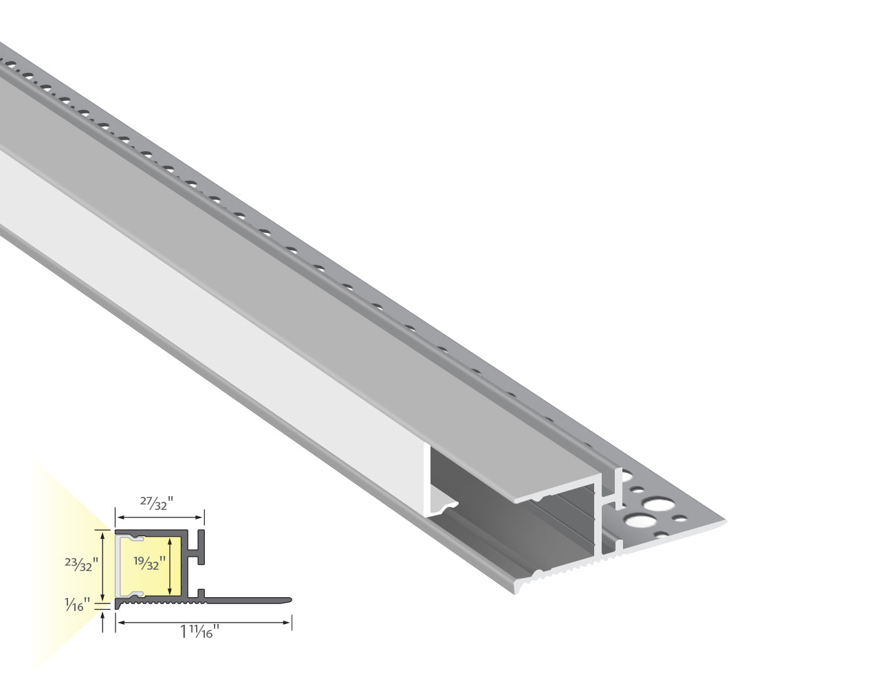 Sharp and precise edge lighting for ceilings, enhancing spatial layering—perfect for modern minimalist interiors.