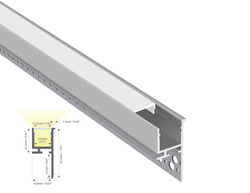 Sharp and precise edge lighting for ceilings, enhancing spatial layering—perfect for modern minimalist interiors.