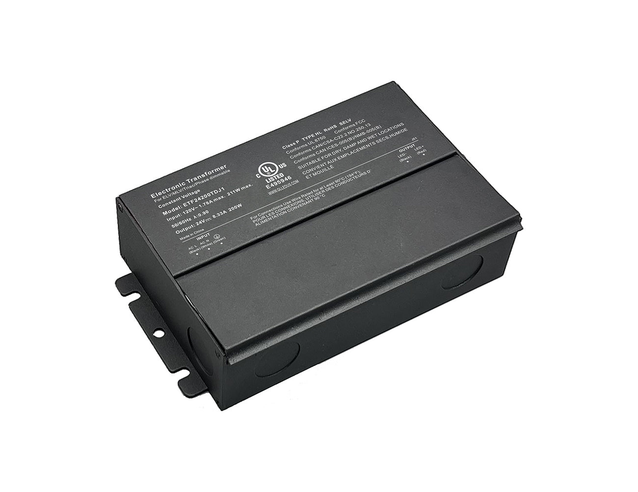 Durable aluminum housing transformer designed for stable and reliable performance.