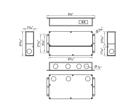 LED Dimmable Driver - 5 in 1 dimming - GLN-400W-120V-TMWJ1