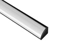 ROUND CORNER-S-SL - GLQ 1619 Black Aluminum Channel + Milky Diffuser - 94" - 2