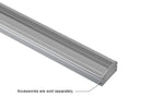 SLIM FLAT - GLQ 1707D Silver Aluminum Channel + Clear Diffuser - 94"-3